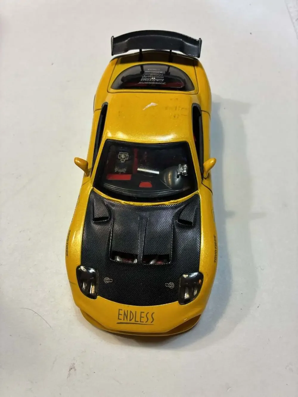 TM 1:64 JDM Yellow FD RX7 RE Amemiya Racing Sports Model Diecast Metal – store,